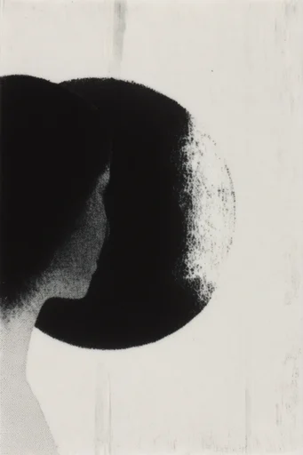 Monochrome Granular Noir moodboard — generate AI images in this style