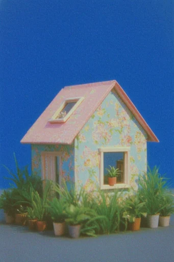 Nostalgic Surrealist Azure style reference image — retro analog texture