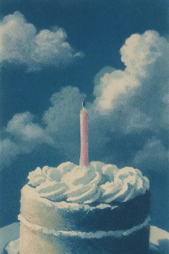 Nocturnal Graphic Cloudscapes style reference image — cel-shaded graphic art
