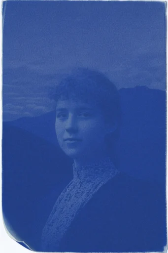 Nocturnal Cyanotype Dreamscape style reference image — chiaroscuro lighting