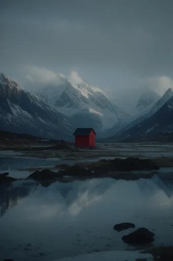 Cinematic Surreal Solitude style reference image — cinematic desaturated palette
