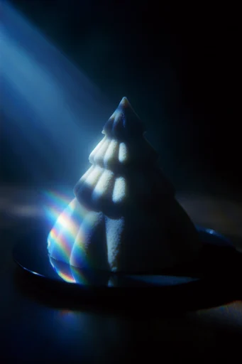 Nocturnal Cyan Surrealism style reference image — shallow depth of field
