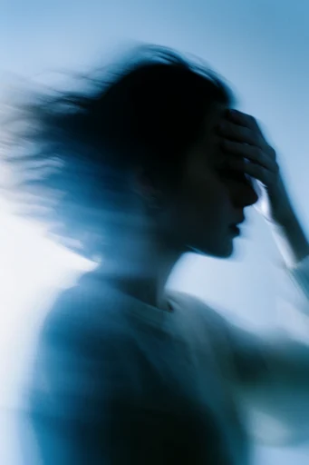Ethereal Kinetic Cyan style reference image — shutter drag