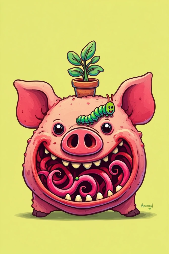 Whimsical Grotesque Pop style AI image example 3