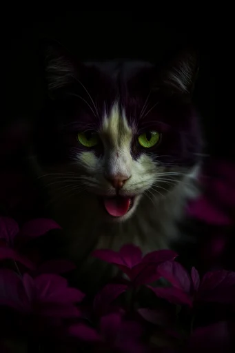 Nocturnal Botanical Chiaroscuro style reference image — moody nocturnal aesthetic