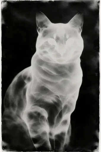 Experimental Monochrome Luminism style reference image — avant-garde light play