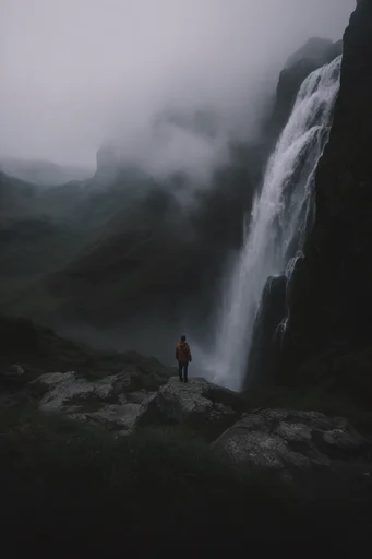Atmospheric Nordic Gothic style reference image — rugged nordic wilderness