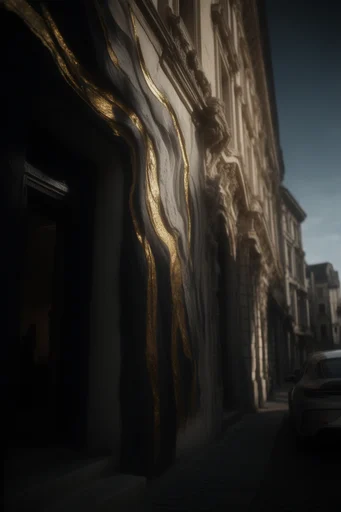 Gilded Gothic Decay style reference image — chiaroscuro lighting