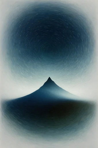 Luminous Void Minimalism style reference image — stark silhouette