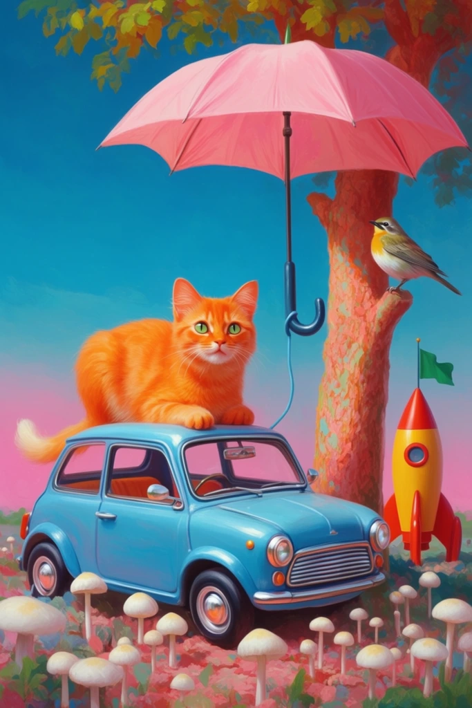 Vibrant Surreal Maximalism style AI image example 2