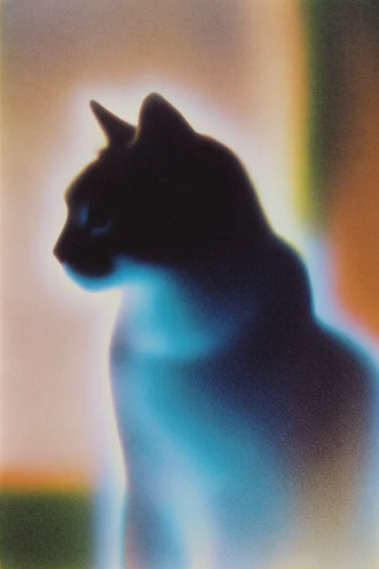 Thermal Grain Surrealism style reference image — surreal neon aura