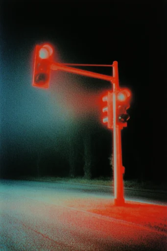 Crimson Noir Dreamscape style reference image — liminal dreamcore noir