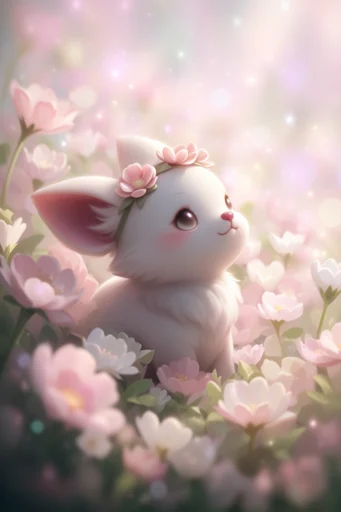 Ethereal Kawaii Whimsy style reference image — dreamy bokeh
