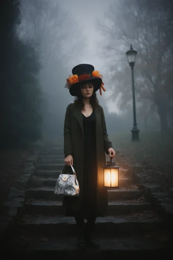 Luminous Melancholic Twilight style reference image — nostalgic melancholic tone