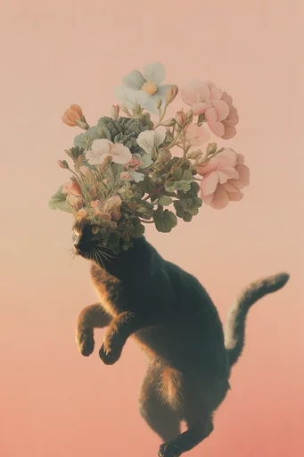 Surreal Botanical Archive style reference image — whimsical narrative