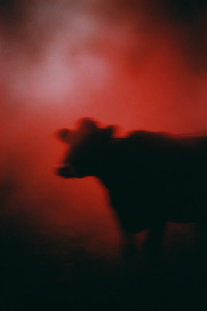 Crimson Noir Minimalism style AI image example 3