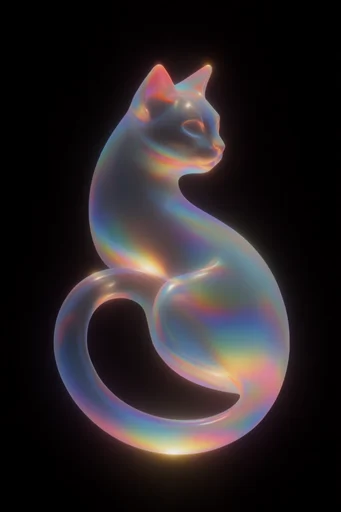 Luminous Chromatic Minimalism style reference image — high-contrast dark background