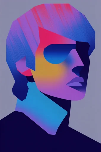 Glitch-Infused Digital Constructivism moodboard — generate AI images in this style