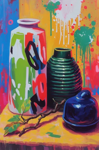 Maximalist Neon Pop-Surrealism style reference image — neon saturated palette