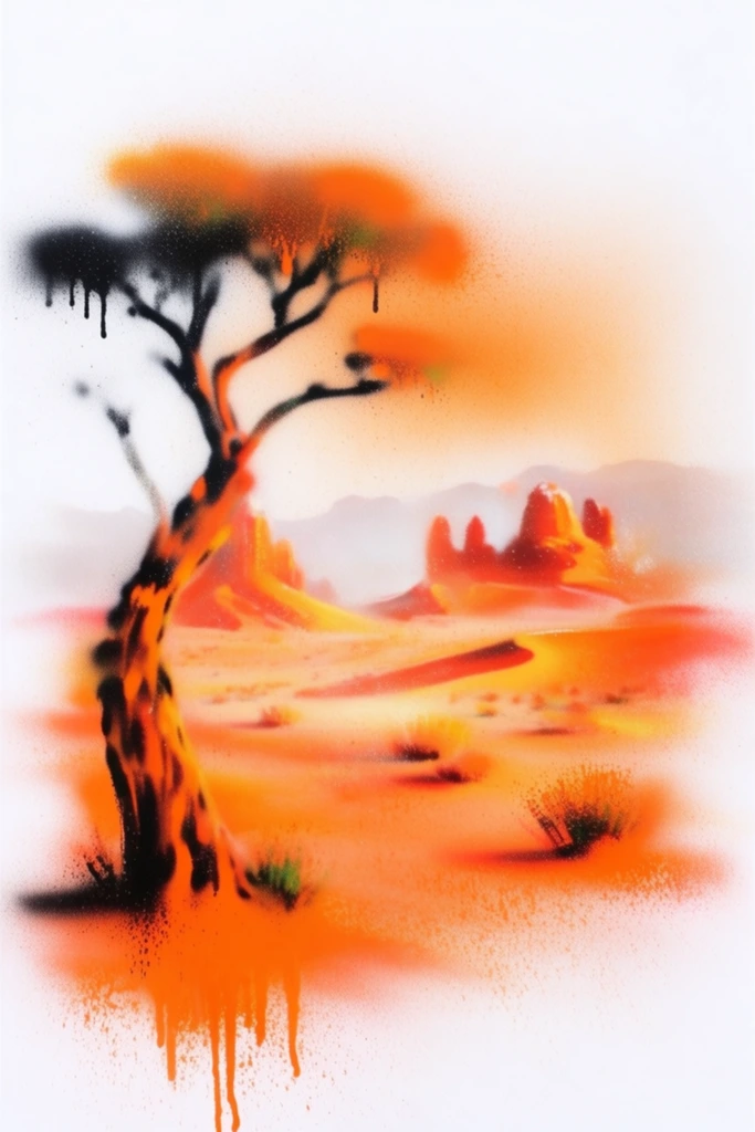 Radioactive Noir Surrealism style AI image example 2