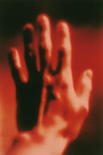 Luminous Thermal Expressionism style reference image — heavy analog film grain