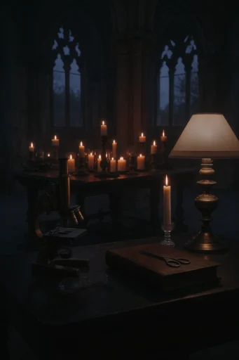 Atmospheric Nocturnal Gothic style reference image — gothic architecture