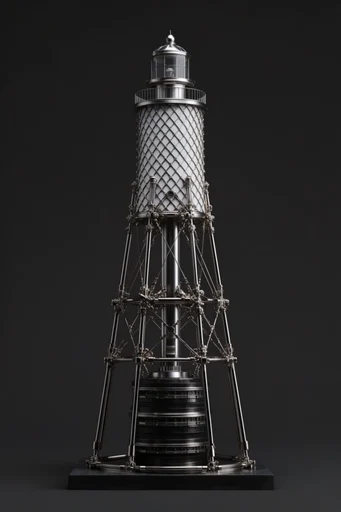 Monochromatic Industrial Biomechanism style reference image — intricate industrial geometry