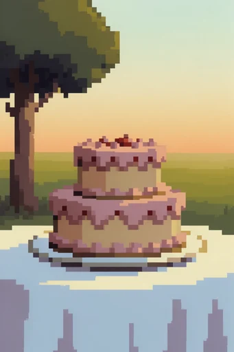 Atmospheric Pixel Nostalgia style reference image — painterly composition