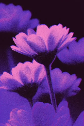 Neon Nocturnal Lo-Fi style reference image — bioluminescent glow