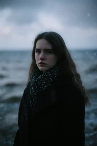 Cinematic Nordic Introspection style reference image — melancholic atmosphere