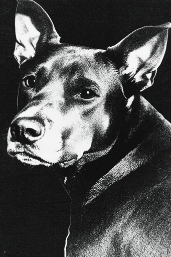 Gritty Acid Noir style reference image — punk zine style
