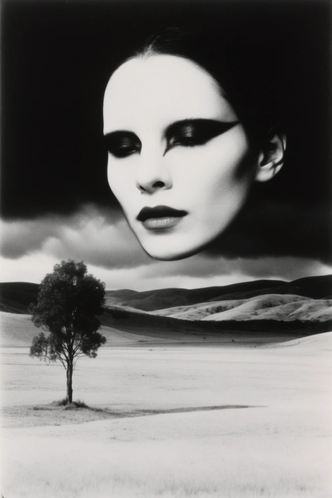 Cinematic Monochrome Noir style AI image example 2