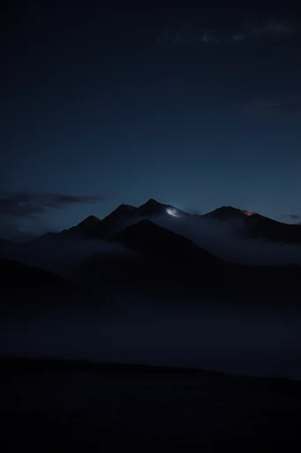 Monolithic Midnight Minimalism style reference image — minimalist landscape