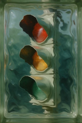 Refractive Emerald Surrealism style reference image — dreamy soft focus