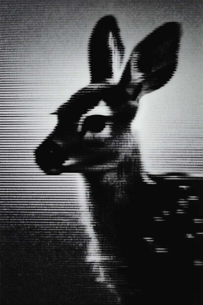Monochrome Analog Decay style AI image example 3