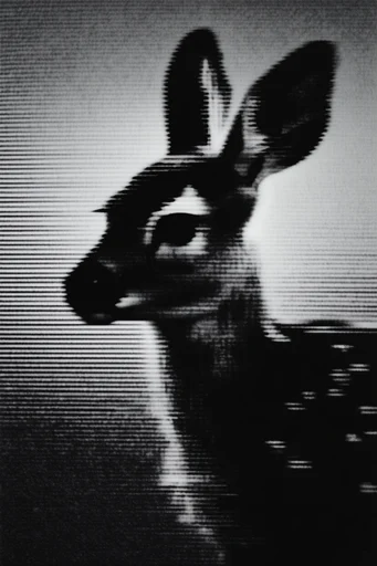 Monochrome Analog Decay style reference image — CRT scanlines