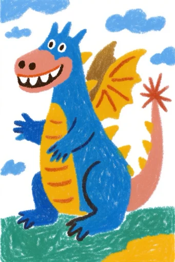 Playful Risograph Naivety style reference image — grainy hand-drawn texture