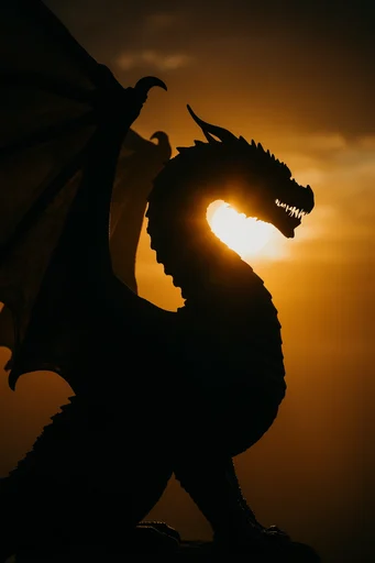 Luminous Amber Silhouette style reference image — atmospheric haze