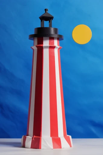 Theatrical Surrealist Maximalism style reference image — sharp high-contrast shadows