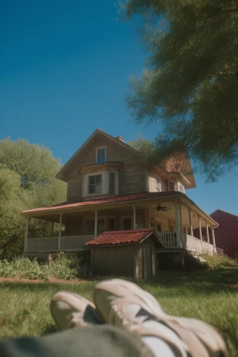 Dynamic Low-Angle Perspective style AI image example 4