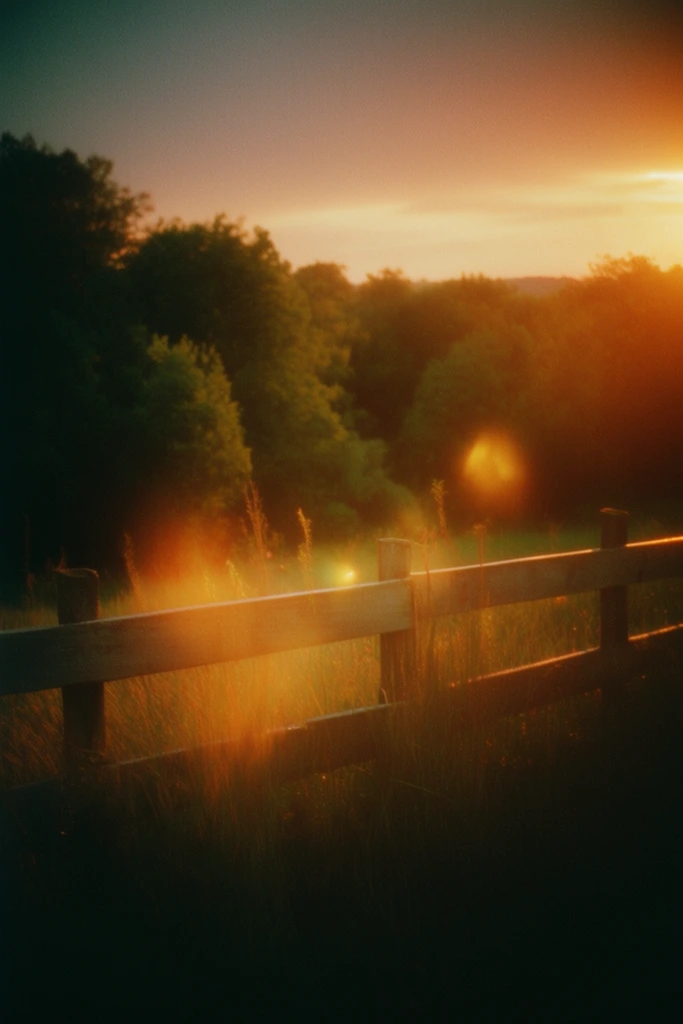Nostalgic Amber Dreamscape style AI image example 2