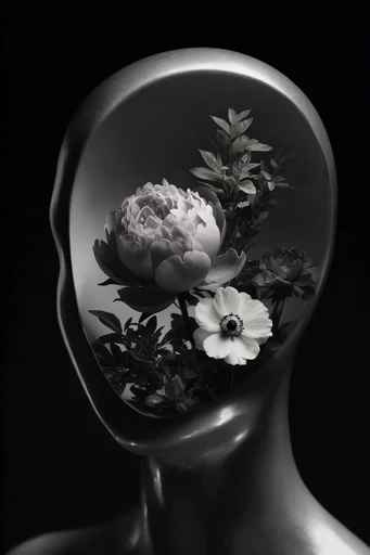 Monochromatic Surrealist Noir style reference image — cinematic noir aesthetic