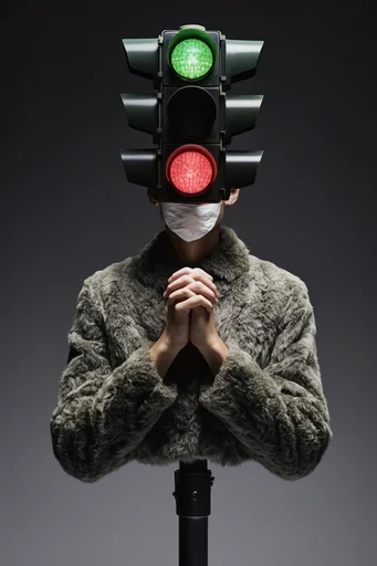 Tactile Surrealist Avant-Garde style reference image — high-contrast studio lighting