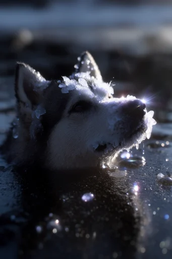 Ethereal Crystalline Luminescence style reference image — refractive glass aesthetic
