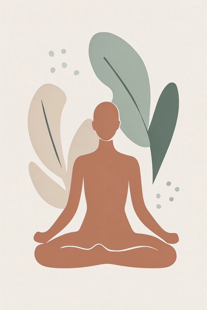 Organic Earthy Minimalism style AI image example 1