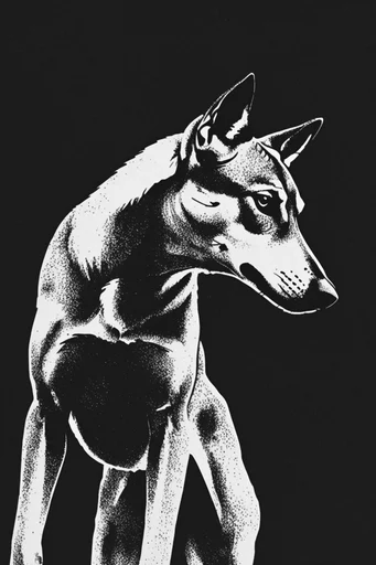 Gritty Spectral Noir style AI image example 3