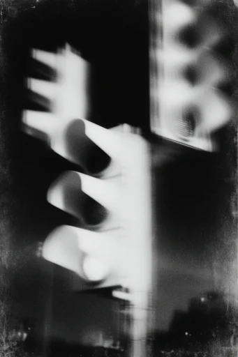 Spectral Darkroom Noir style reference image — grungy darkroom texture