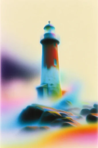 Chromatic Thermal Dreamscape style reference image — retro-futuristic heat map