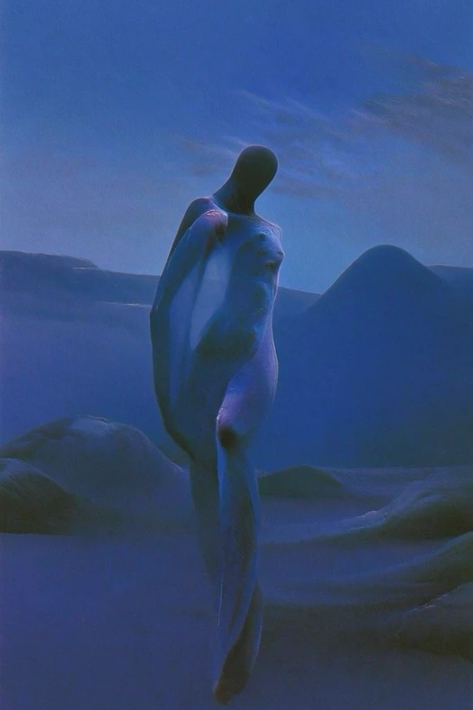 Spectral Indigo Motion style AI image example 2