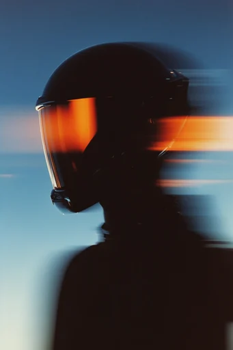 Luminescent Dystopian Minimalism moodboard — generate AI images in this style